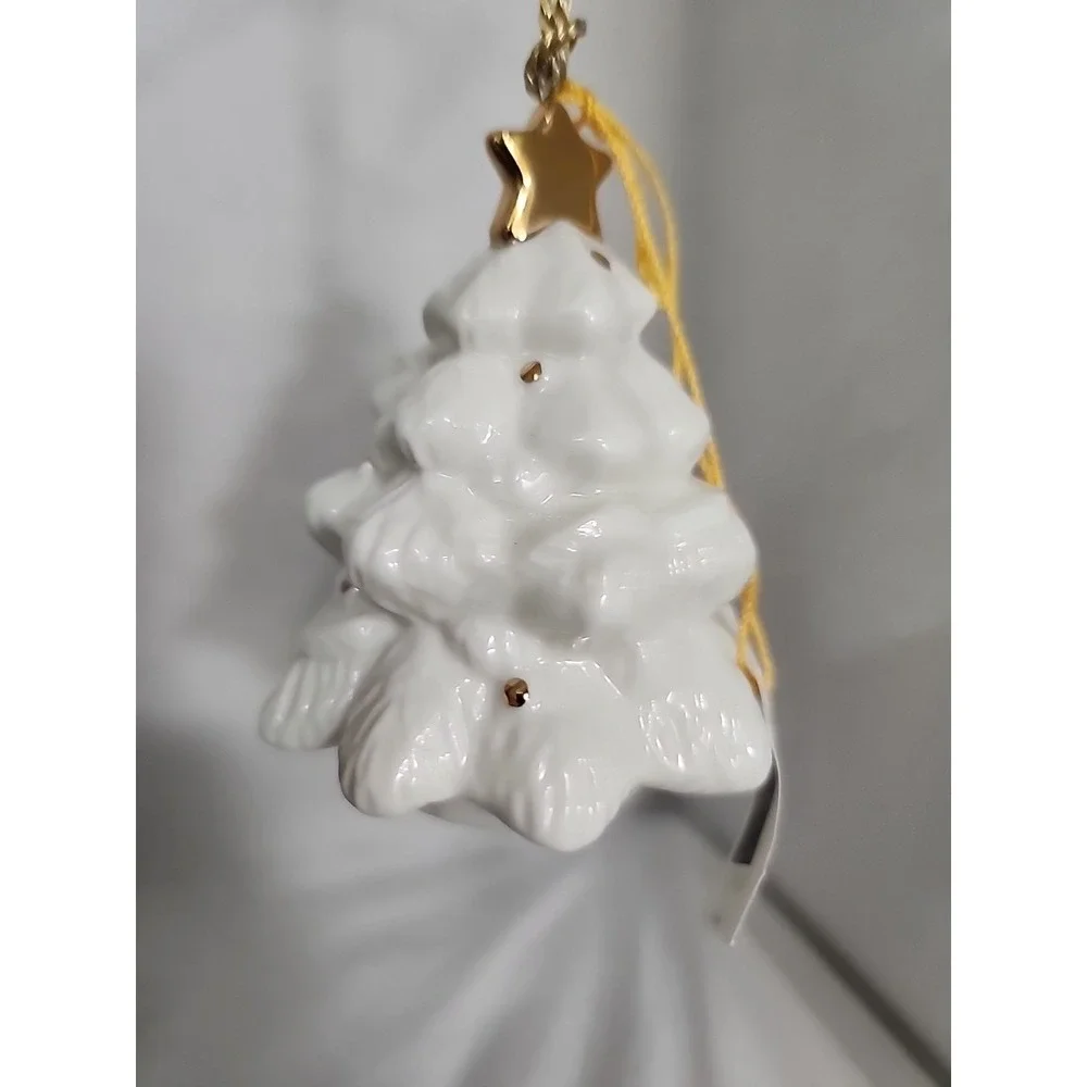 Mikasa Holiday Elegance Christmas Tree Ornament With Gold Accent Fine‎ China